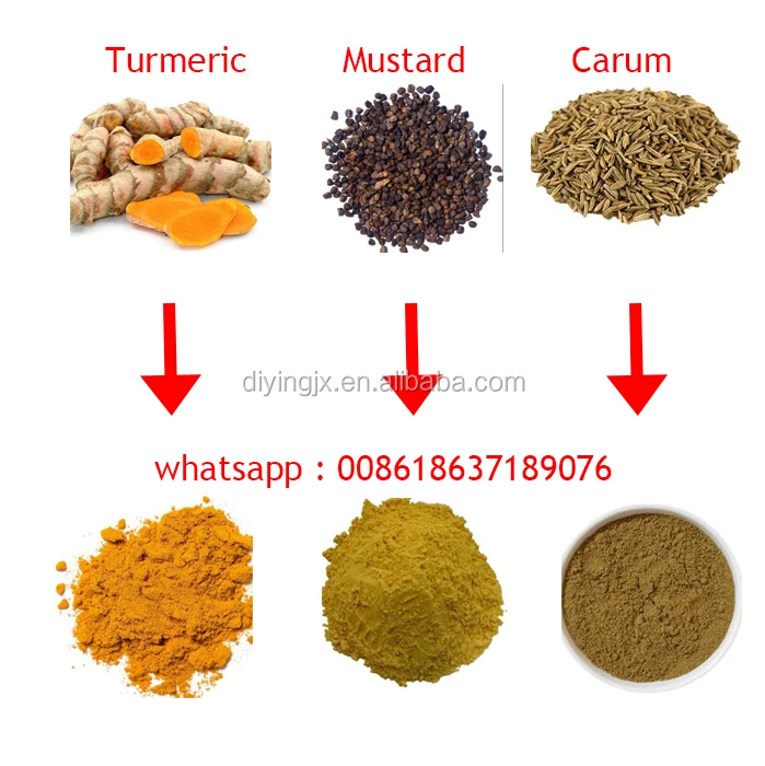 Breadfruit Dry Powder Plantain Powder Pulverizer Food Grinder Crusher Chili Red Pepper Milling Grinding Pulverizing Machine