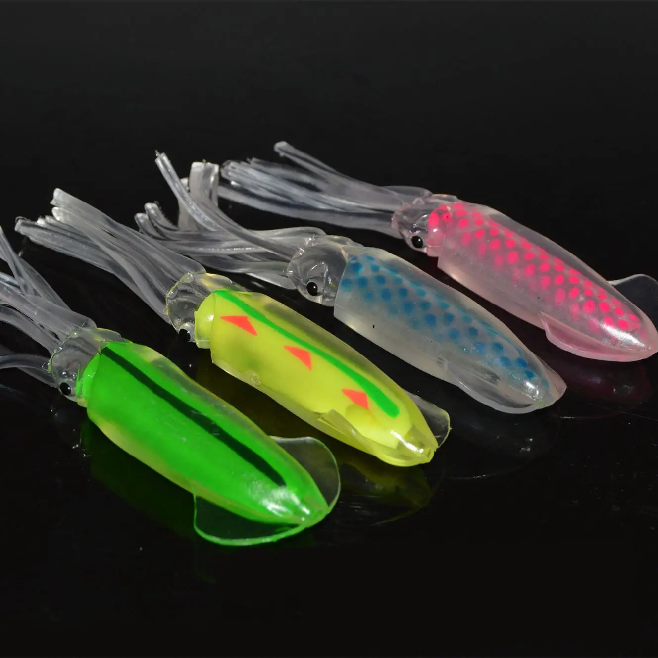 4.53inch /12cm Squid Skirt Soft Lure for for Marlin Tuna  Bait Sea Trolling Skirt Trailer Octopus Soft Squid fishing lures