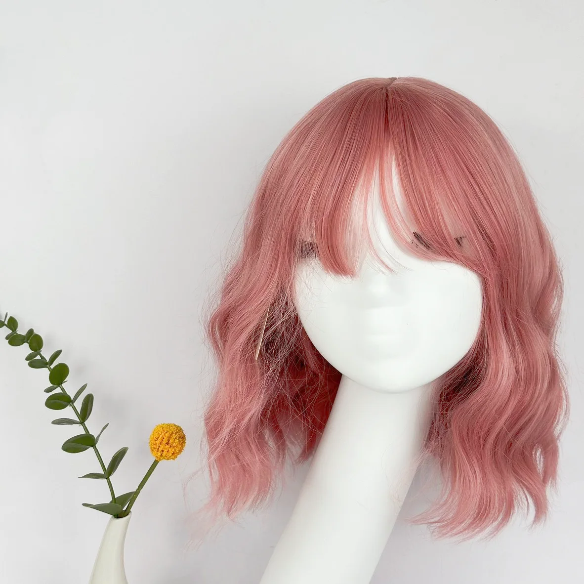 Wholesale Synthetic Wigs Machine Made Cosplay Gradient Wig Women Green Synthetic Wavy Dark Green Hair Halloween Party Wigs