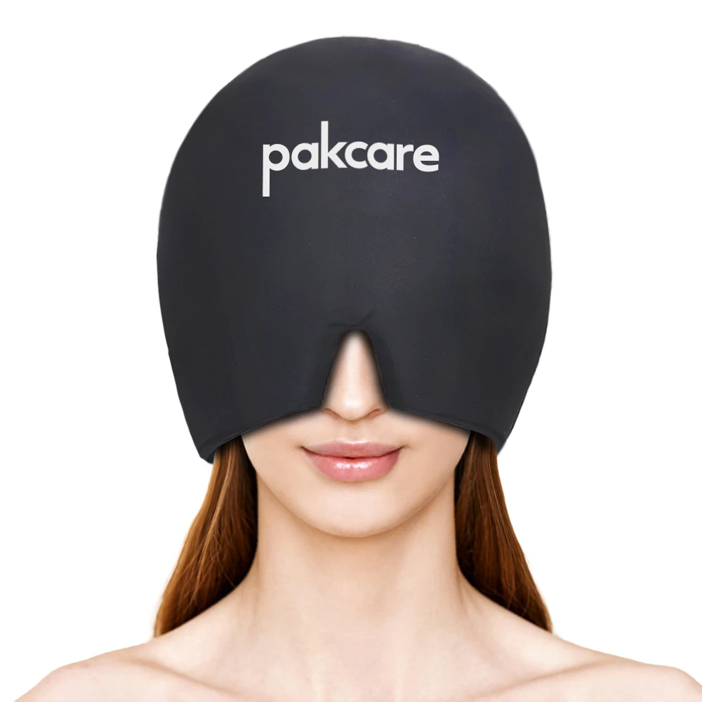 Factory OEM Hot Compress Cold Therapy Head Wrap Gel Ice Headache Hat Migraine Relief Cap