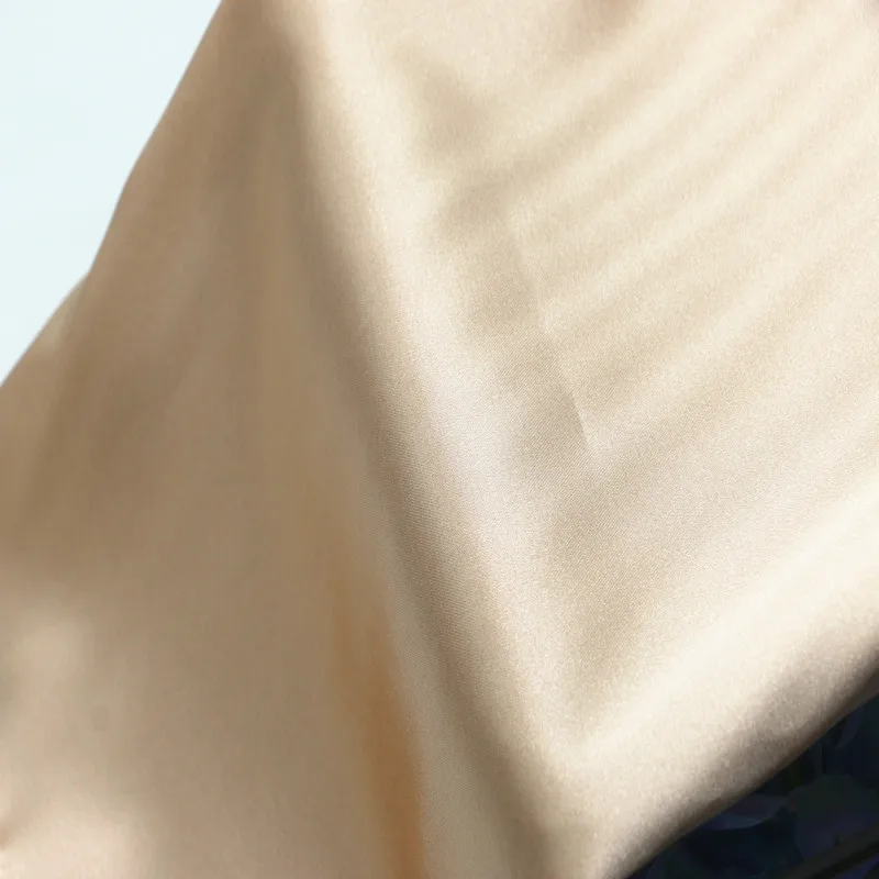 Heavy Weight Thick Glossy polyester bright shinny spandex satin fabric for evening dress