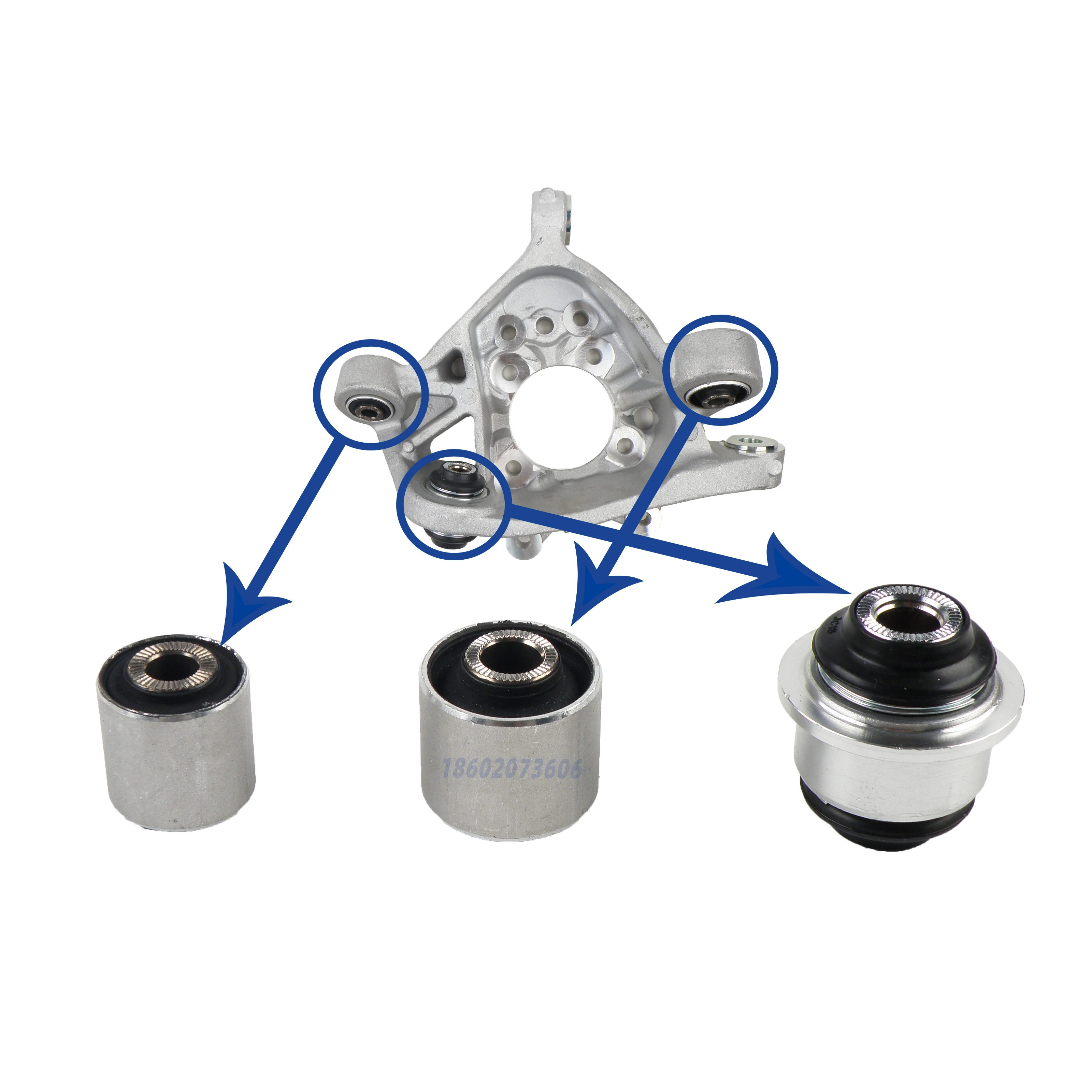 Suteki Steering Knuckle,Rear,Bushing 48725-0N020 48715-0N010 48715-0N020 For TOYOTA CROWN GRS182 GRX122, 42304-0N010 42305-0N010