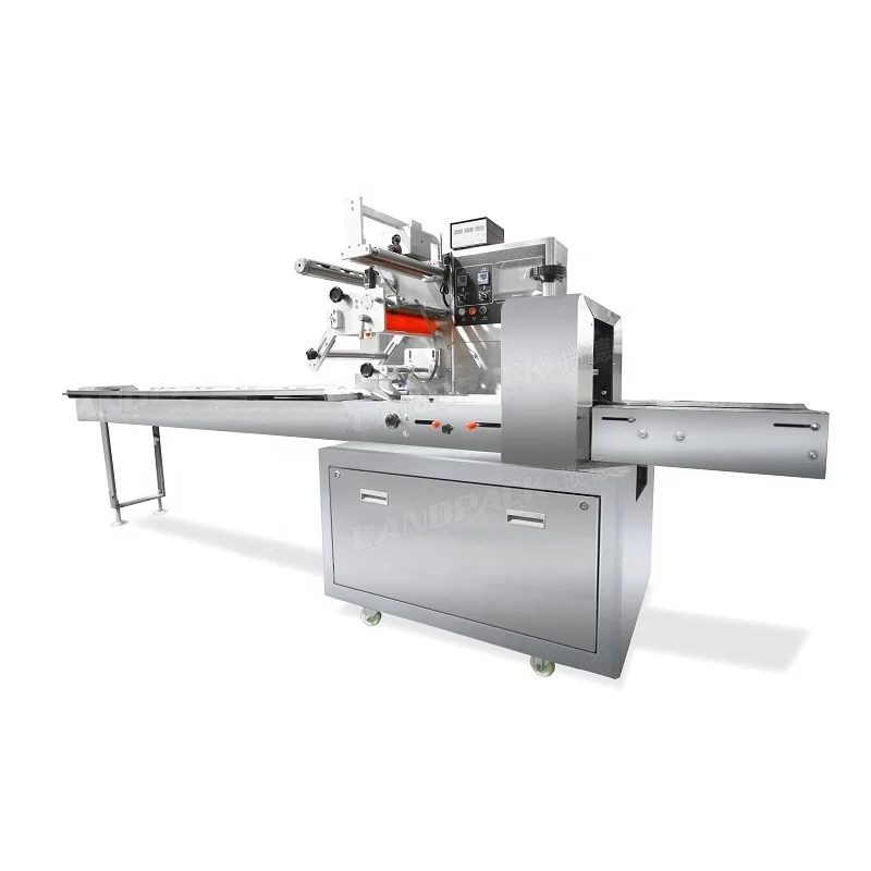 Горизонтальная упаковочная машина LP-450 для упаковки мыла, овощей, печенья, крема, лотка