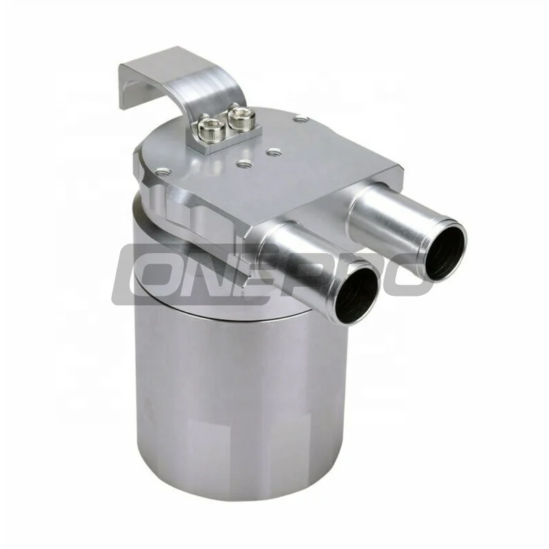 High Performance Billet Aluminum Baffled Oil Catch Can Tank Bottle fits BMW N54 335i 535i