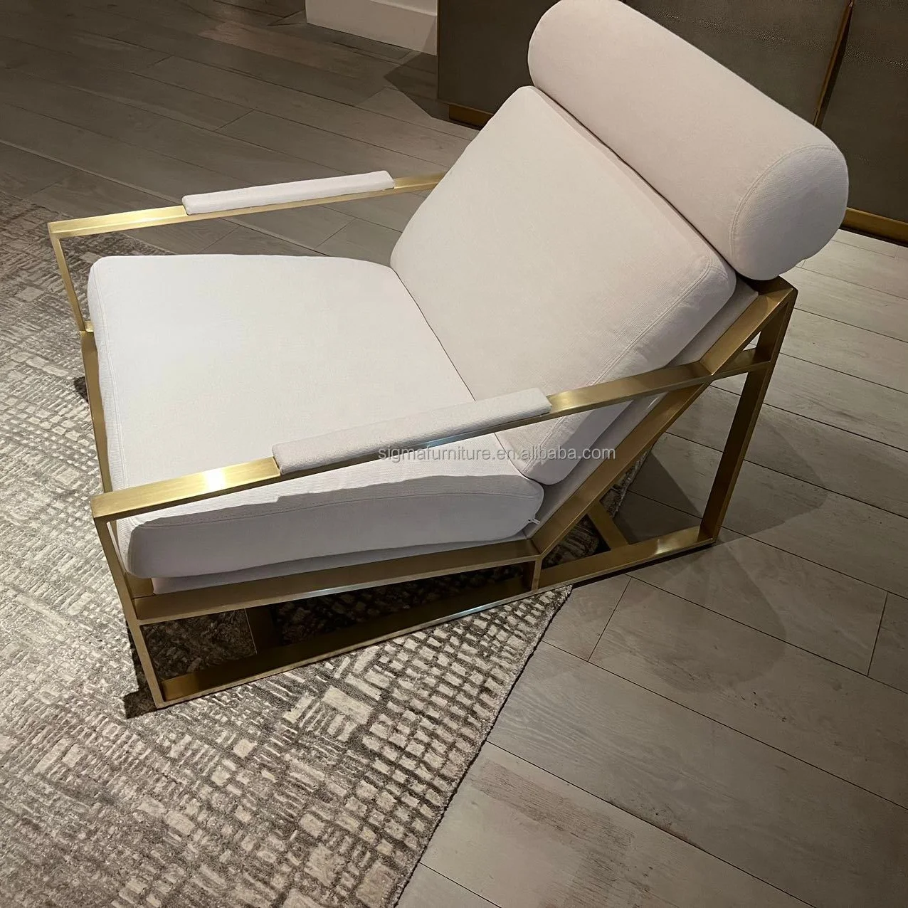 Indoor Chairs Modern Italy with Arm Leather Lounge Chair Living Room Furniture