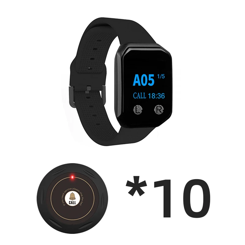 BYHUBYENG Restaurant Pager System Wireless Calling System Service Pager Long Range Call System for Restaurant Food Truck Coffee