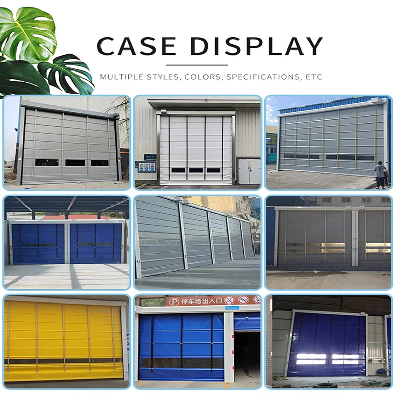 Quick Stacking Gate Insulation Fast Lifting Door Water Proof Electric Pvc Fast Rolling Shutter Door