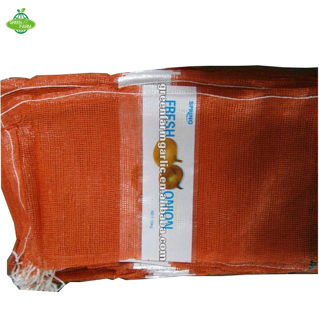 PP tubular plastic mesh bag vegetable onion raschel sack packing mesh bags for sale