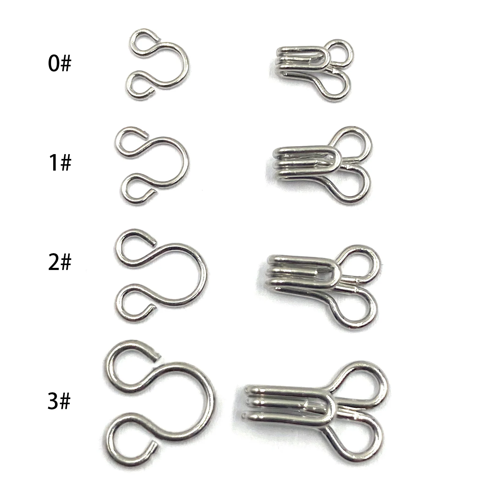 Factory Direct Supply Custom Delicate Durable And Firm Multicolor Bra Trousers Hook And Eye Closure