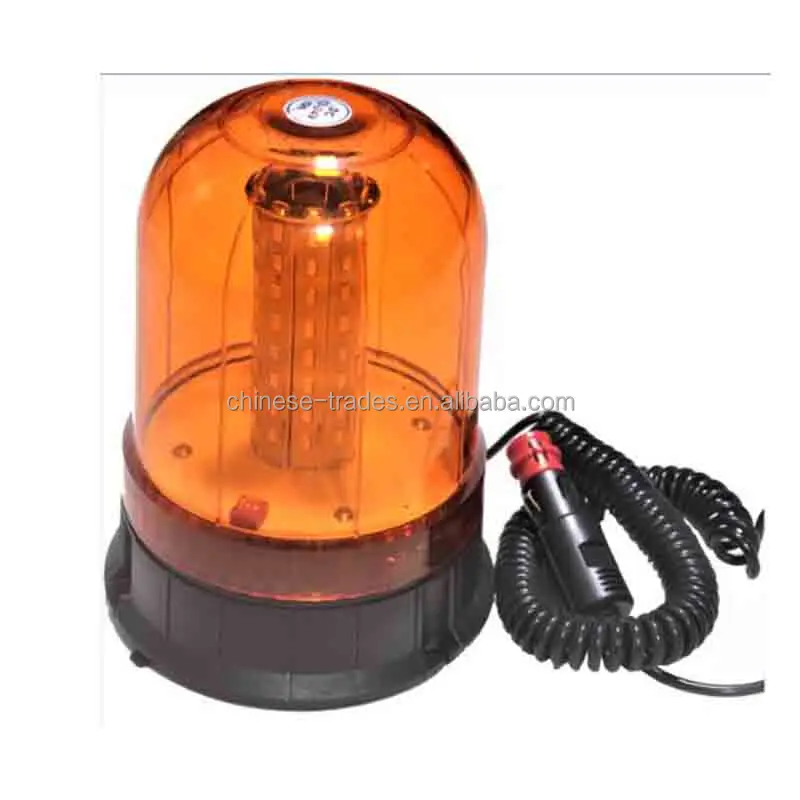 Super Bright Amber Safety  Led Rotary Strobe Lamp  Emergency Flashing And Revolving Warning Beacons Light