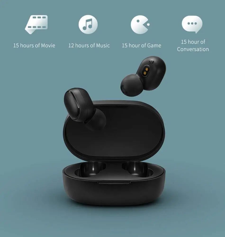  Оригинальные наушники xiaomi AirDots 2 MI airdots беспроводные TWS с голосовым управлением микрофон гарнитура Mi Redmi Xiaomi