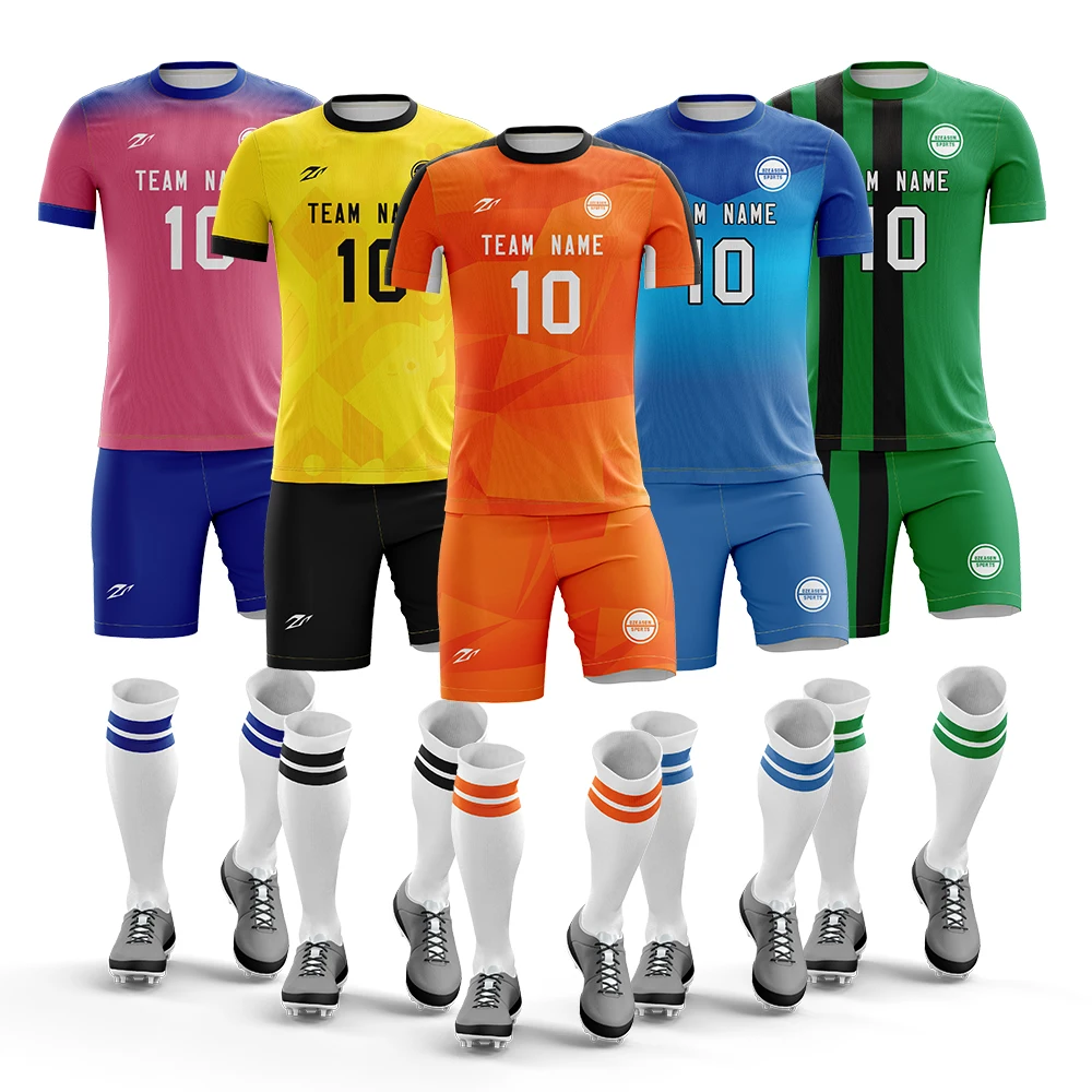 Cheap customized france football jersey team boys football soccer uniform