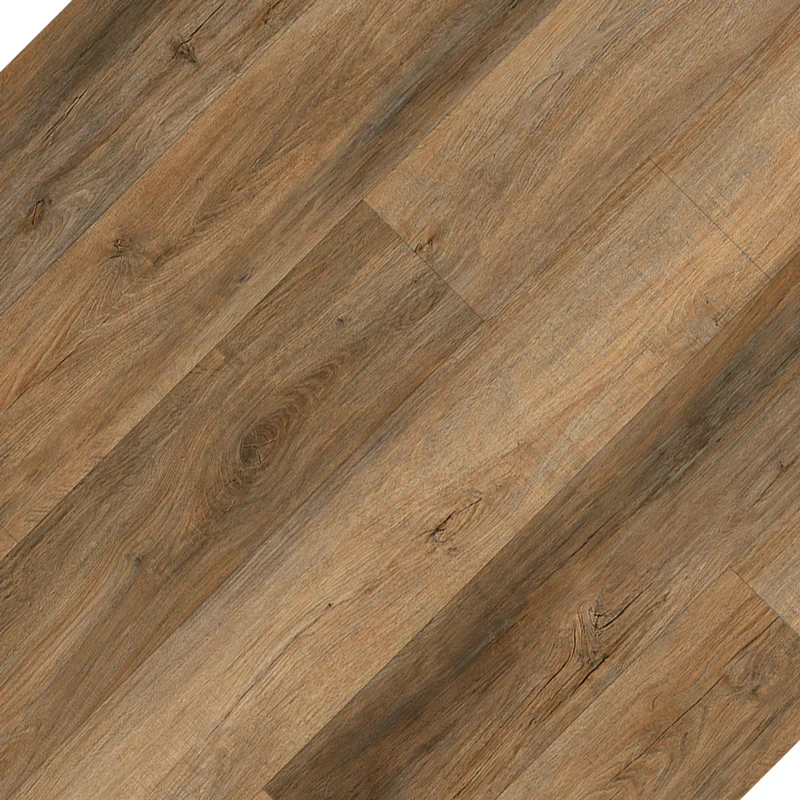 Dark brown Piso Spc 4mm Suelo De Vinilo Lvt Spc Spc Flooring Click With Foam