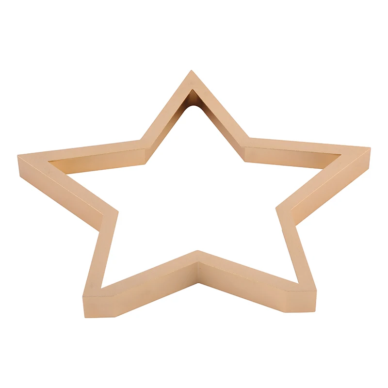 Customized Golden Wall Art Prints Christmas Decoration and Five-Pointed Star Framed Wall Art for Bathrooms Wall Decor