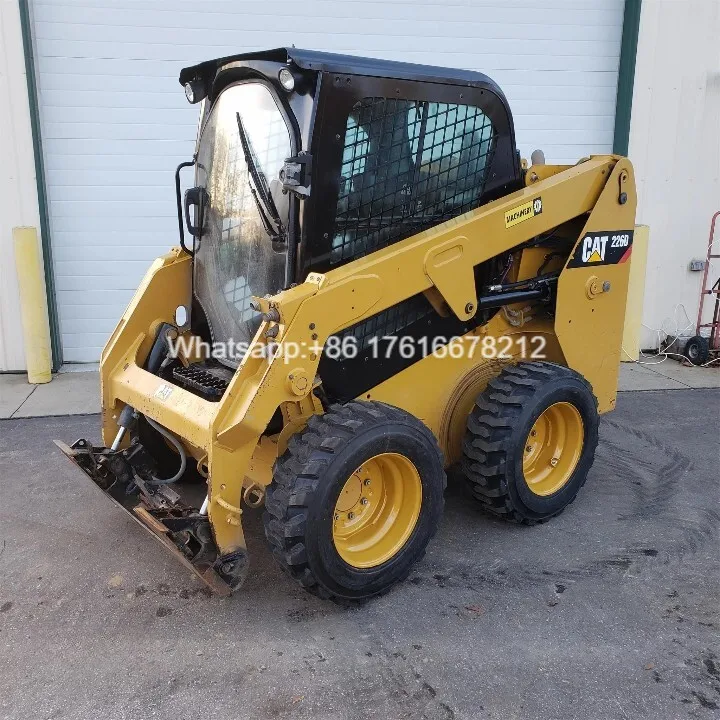 economic loader Used CAT 226 mini loader with good condition cheap for sale Second hand with High quality with low price