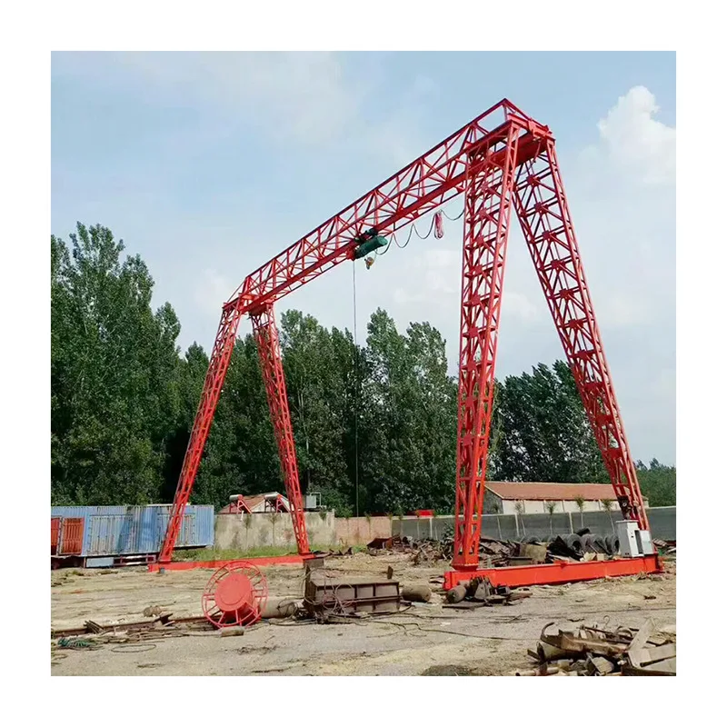 Professional Design 3-16 tons Single Girder Gantry Crane MH type (box type) electric hoist gantry crane