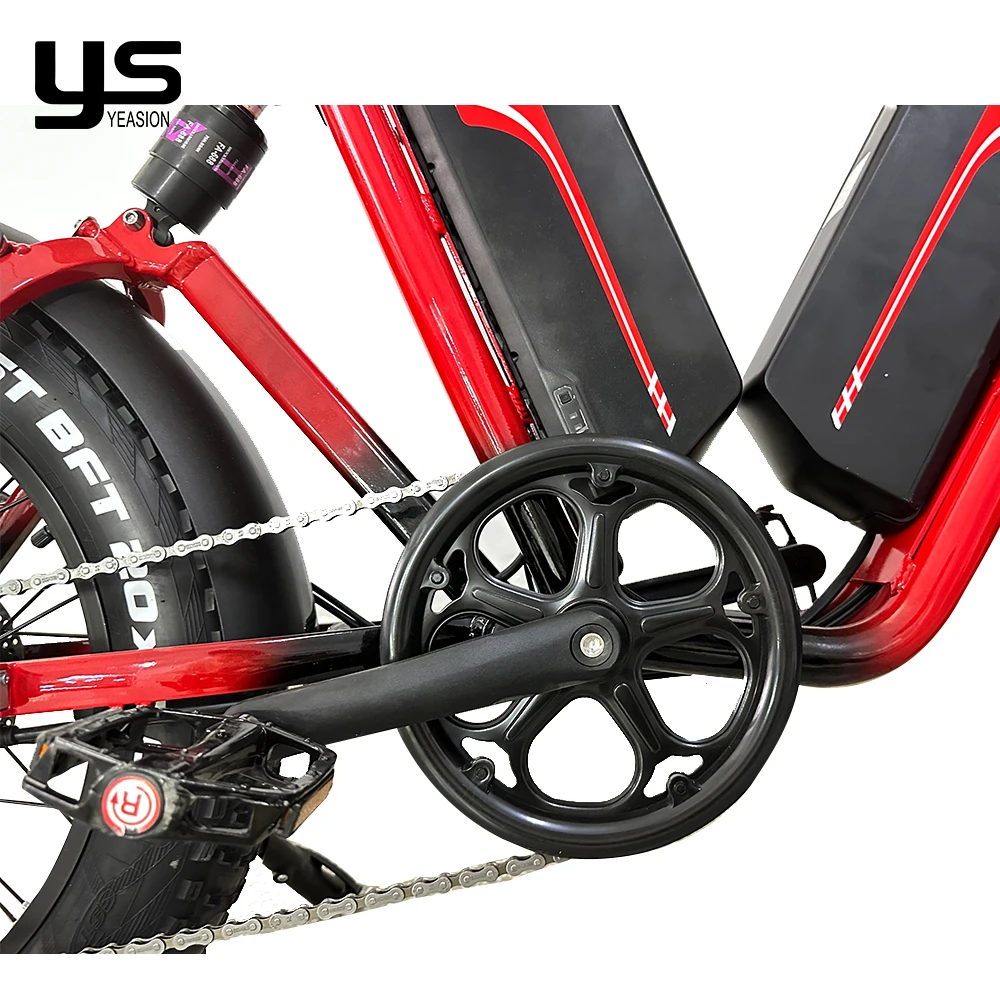 Ebike 1000w 48v 22ah*2 dual batteries long range full suspension hydraulic brake MTB off road Fast fat tire electric bicycle