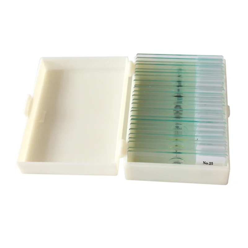 Mixed 25pcs Plant Insect Prepared Microscope Slides Set in Histology