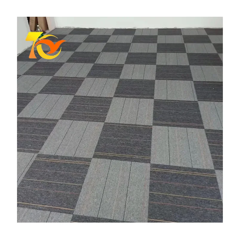 High Quality Bitumen Backing Office Commercial Carpets Suitable Billiard Rooms Cinemas Carpet Tiles