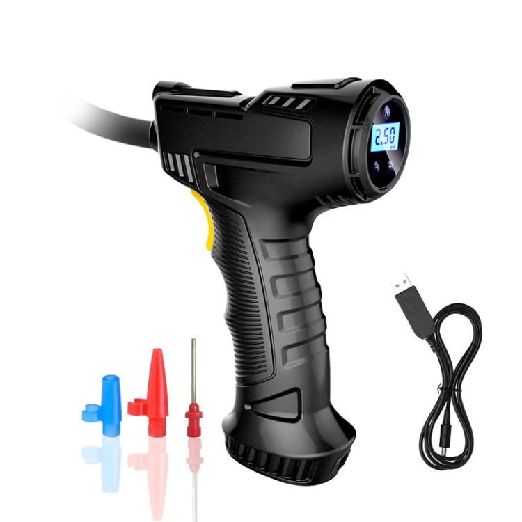 12v/7.4v car power bank and portable powerful mini tire inflator ac compressor car ac electric air pump