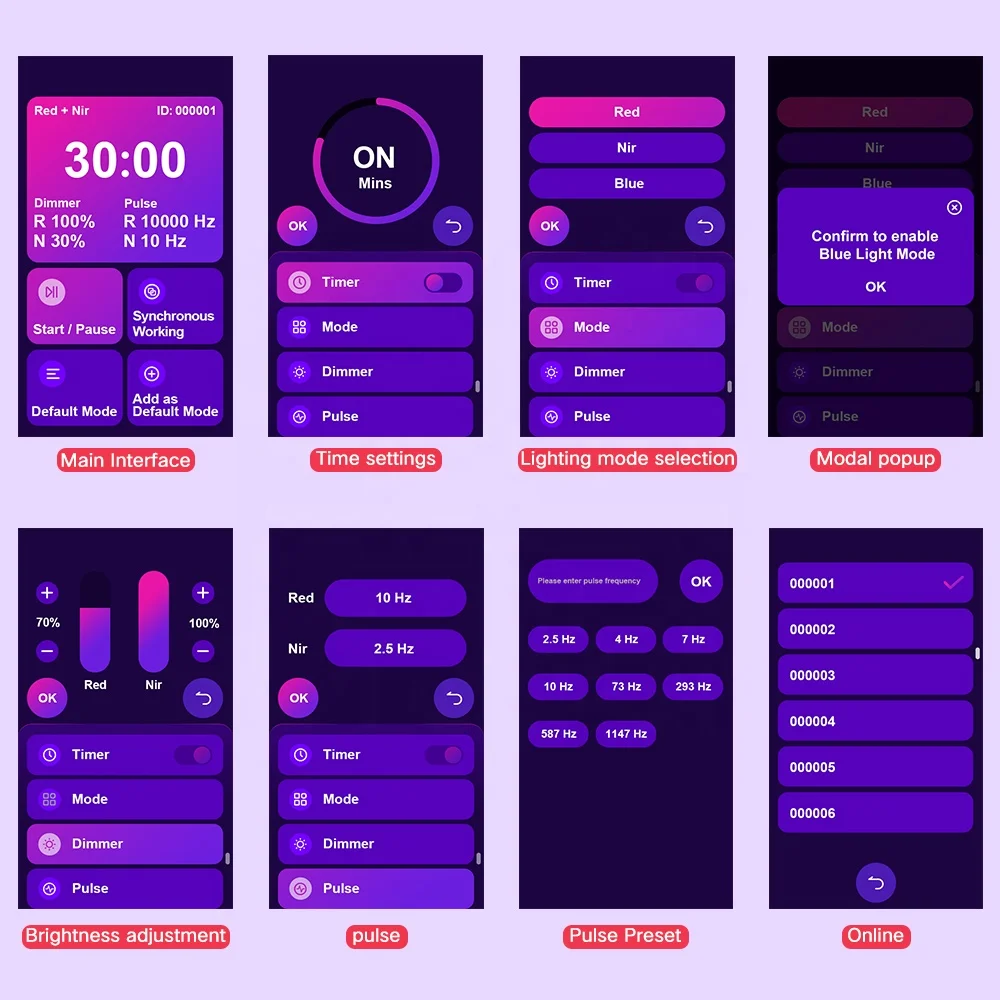 AZURE OEM ODM Customer Support Touch Screen 880x220mm Size Full Body Lamp PDT Machine Infared Device Led Red Light Therapy Panel