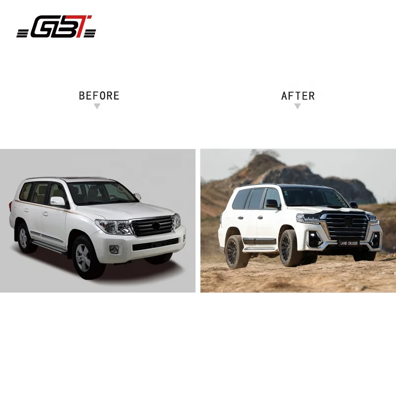Модификация автомобиля GBT 2022 70-я Юбилейная версия навигатора Комплект кузова для Toyota Land Cruiser Facelift комплект LC200 обновление