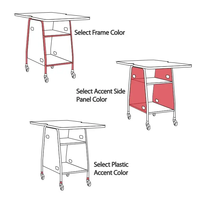 Ash Wood Maker Table Casters Flexible School Laboratory Furniture Classroom Makerspace Library Ash Wood Work Station