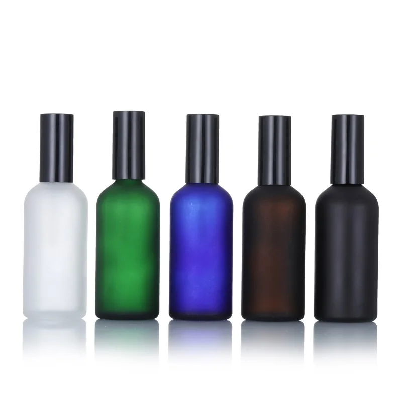 Cosmetic Packaging 5ml 10ml 20ml 30ml 50ml 100ml Perfume Sprayer Fine Mist Frosted Matte Black Glass Spray Bottles