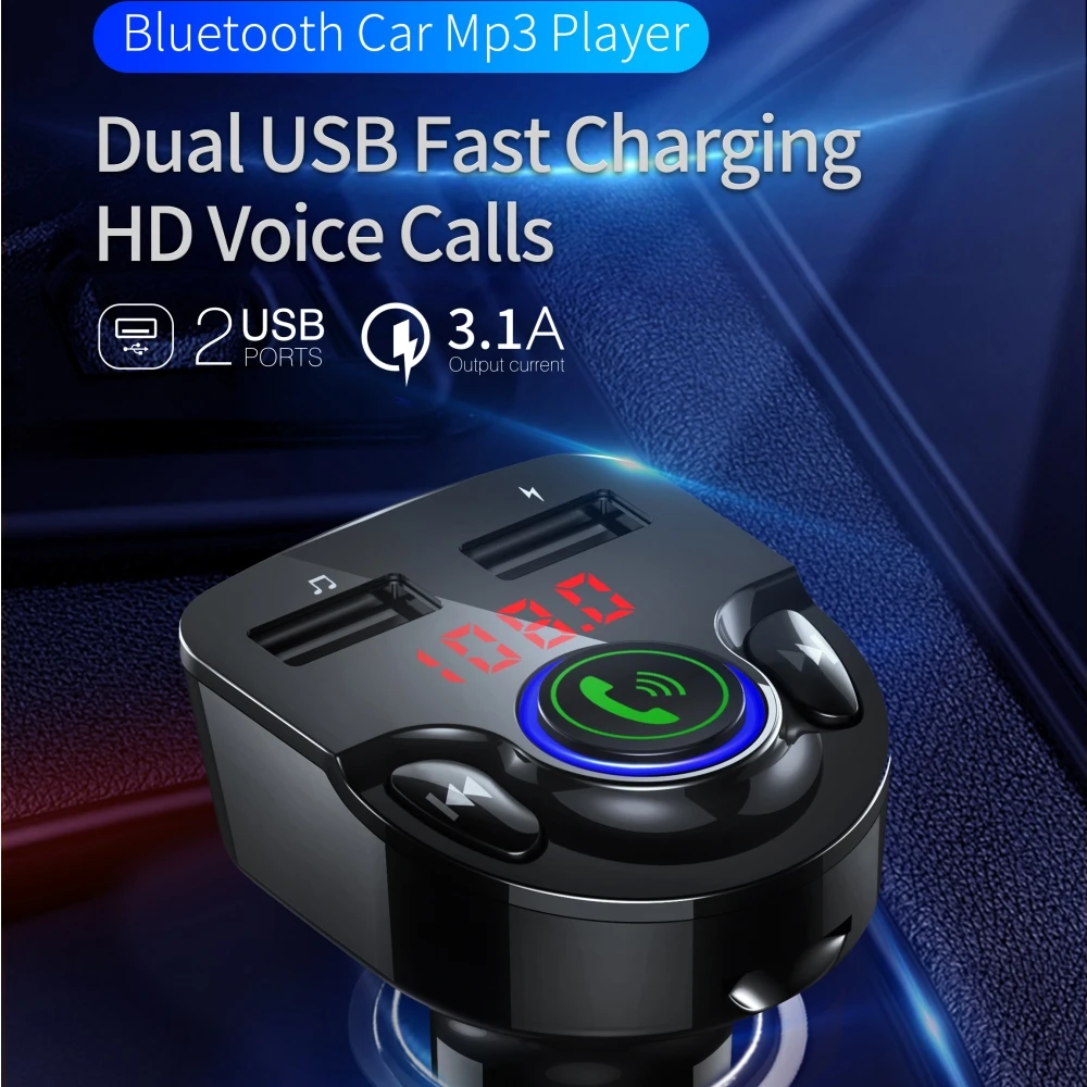 GXYKIT G32 Hot Selling Dual USB Wireless Car Radio FM Modulator BT Car MP3 Player