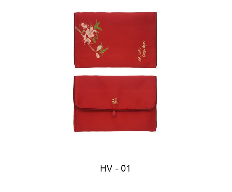 Traditional Lucky Money Bag Reusable Silk Festive Touch New Year Red Envelope for Money Gift Envelopes Wedding Money Envelope