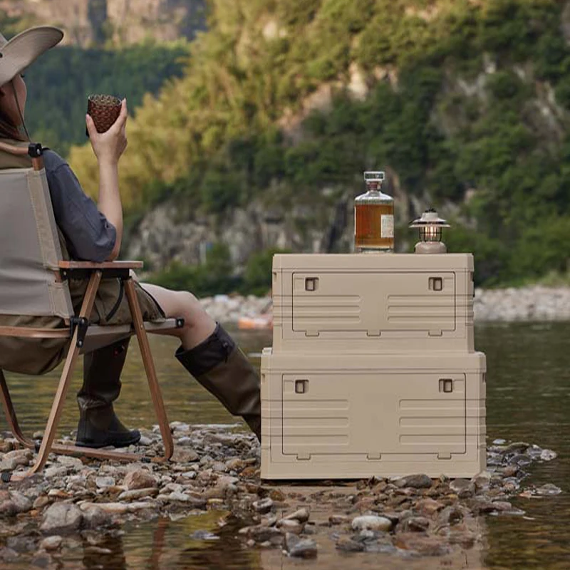 Foldable Container Boxes Camping Food Outdoor Luxury Plastic Storage Box Waterproof