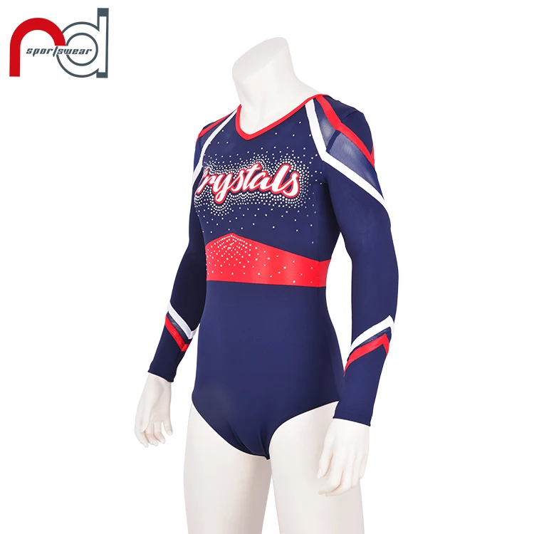 Cheer Team wear Custom  Fabric Quality Rhinestone Youth cheerleading costume uniforms