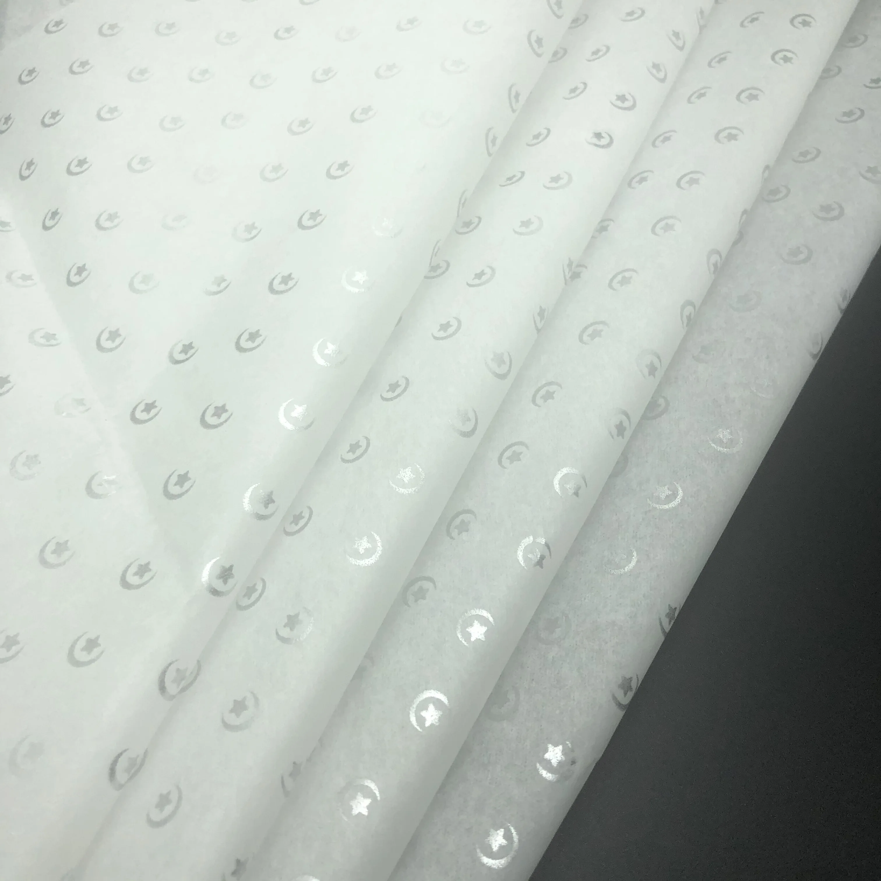 Silver Print Colorful Tissue Wrapping Paper / Gift Wrap / Silver Tissue Paper