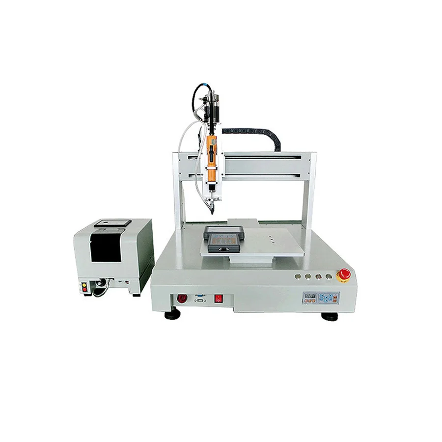 Automatic desktop double screwdrivers screw locking machine