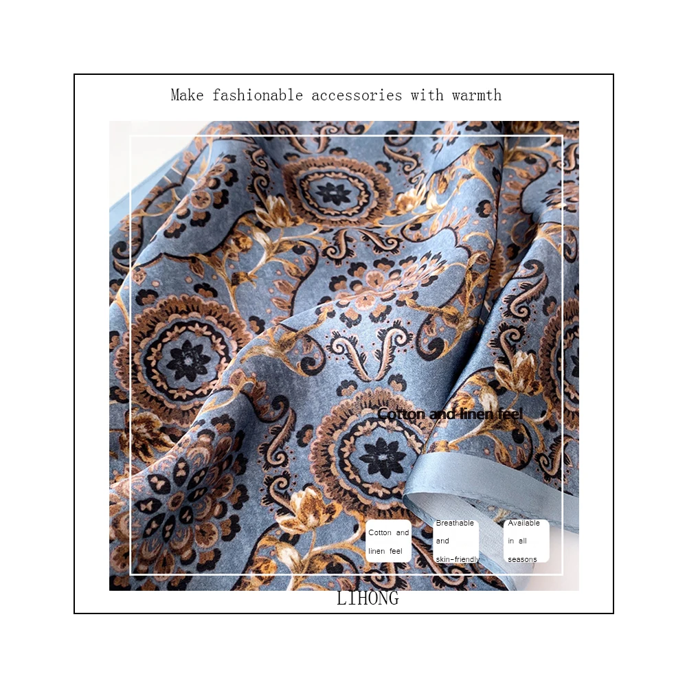 pure 100% silk 10mm Twill scarf 53cm*53cm square custom design printing