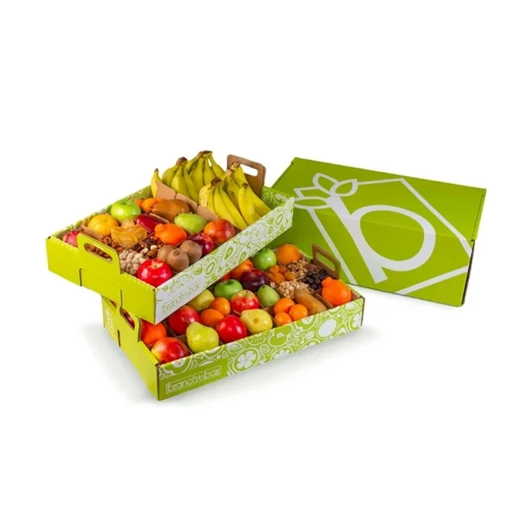 Factory price rigids corrugated shipping fresh fruit vegetable Tomatoes packaging cardboard gift box