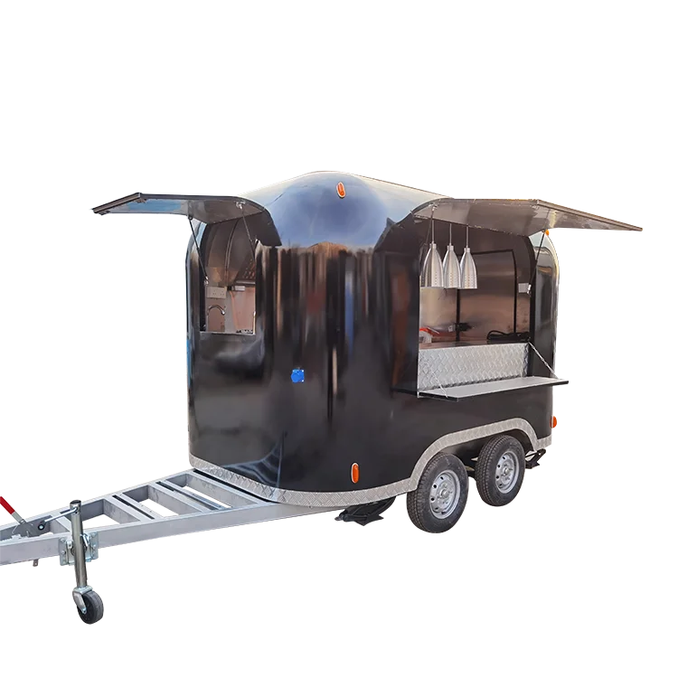 For sale mobile food trailer with Kitchen Frozen Pizza oven Chinese food van trailer BBQ fast food truck cart