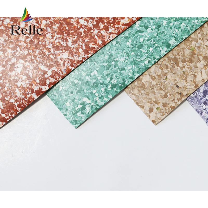 Relle hospital non slip glitter sparkle pvc vinyl floor digital printing