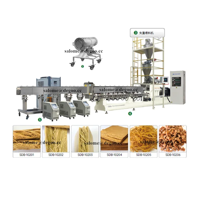 Automatic soya chunks machines soya chunks extruder machine soya chunks making machine