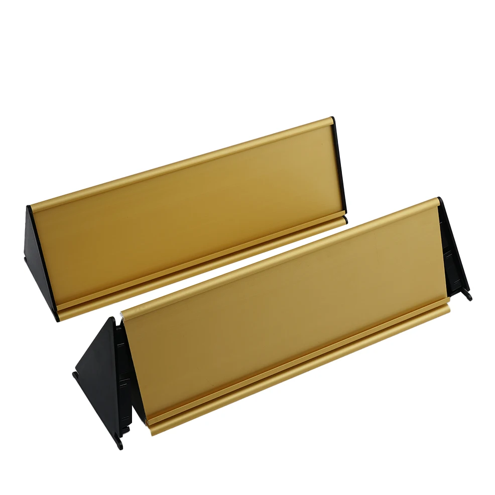 Custom Shop Desk Digital Sign Display Aluminum Office Desk Name Plate Display Metal Aluminum Nameplate