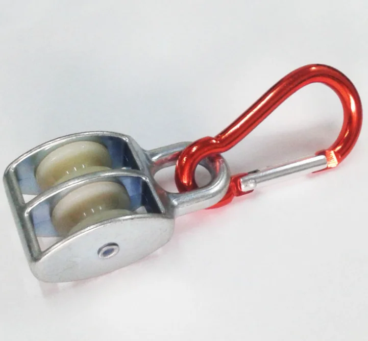 Zinc Alloy Diecasting pulley Double rope Wheel Swivel & fixed sheave Pulley