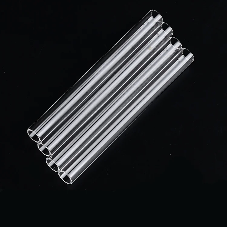 transparent heat resistance clear quartz tube