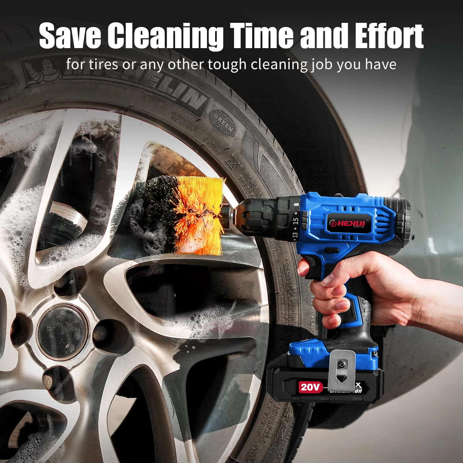 Hehui Portable Electrical 20V Charger Drill Set Original Li-Ion Battery Drilling Machine Wireless Drill