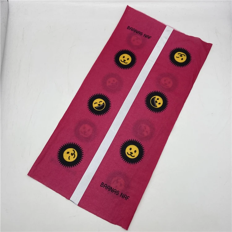 
New arrival muti-functional bandanna seamless neck scarf tube head-wear magic bandanna with reflective stripe 