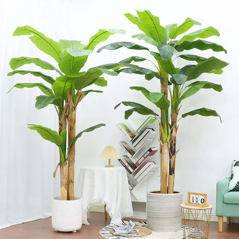 decorative artificial plastic banana tree
