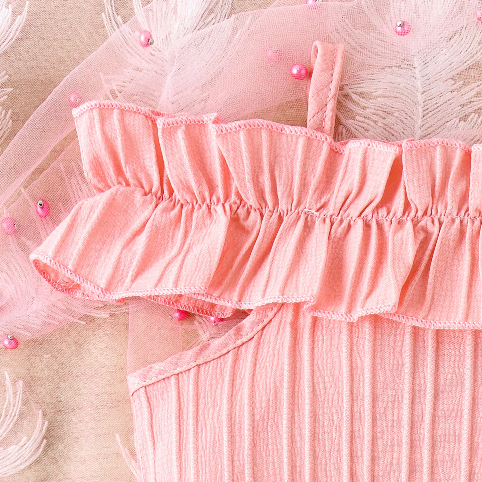 Best Price Summer Children Clothing Fashion Solid Color Sling Shoulder Strap Set