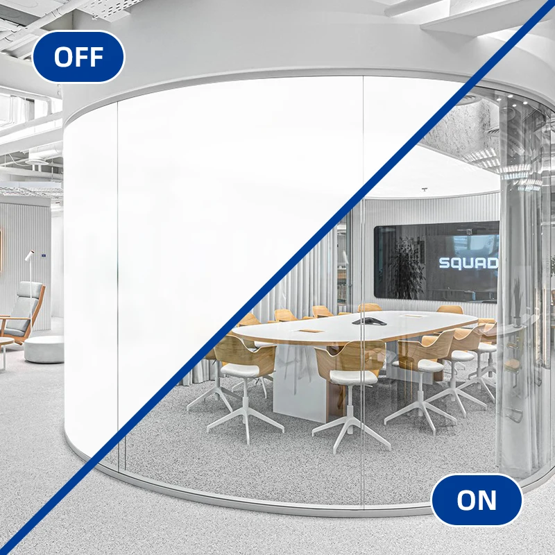 Filmbase Flexible Smart Glass Film With Peel-and-stick Convenience Pdlc Magic Window Film