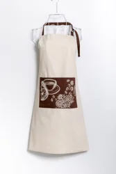 Canvas Cotton Half Waist Apron Kitchen Cooking Restaurant Waiter Apron Adjustable Belt