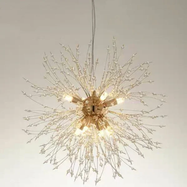 Modern Nordic Chandelier & Pendant Lights Crystal Dandelion Chandelier Lamps Home Decor Luxury for Dinning Living room Bedroom