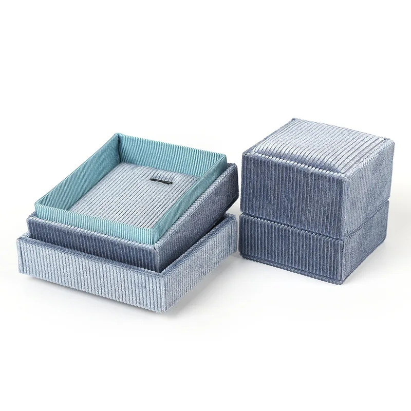 Custom logo Jewelry Velour Gift Boxes Necklace Box Storage